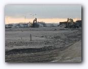 From the houses - the bridges on the main access road
