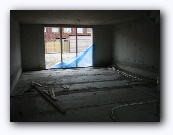 The living room - looking out back