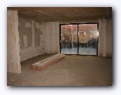 and the rear sliding door in place